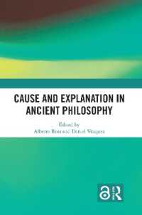 Cause and Explanation in Ancient Philosophy