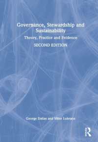 Governance, Stewardship and Sustainability : Theory, Practice and Evidence （2ND）