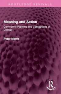 Meaning and Action : Community Planning and Conceptions of Change (Routledge Revivals)