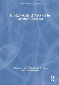 航空調査のための統計の基礎<br>Fundamentals of Statistics for Aviation Research (Aviation Fundamentals)