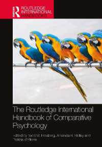 ラウトレッジ版　比較心理学ハンドブック<br>The Routledge International Handbook of Comparative Psychology (Routledge International Handbooks)