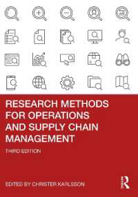 オペレーション・サプライチェーン管理の調査法（第３版）<br>Research Methods for Operations and Supply Chain Management （3RD）
