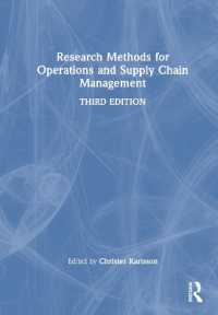 オペレーション・サプライチェーン管理の調査法（第３版）<br>Research Methods for Operations and Supply Chain Management （3RD）