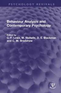 Behaviour Analysis and Contemporary Psychology (Psychology Revivals)