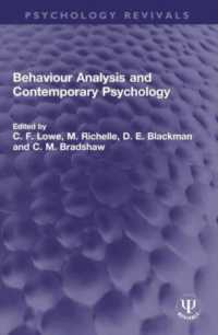 Behaviour Analysis and Contemporary Psychology (Psychology Revivals)