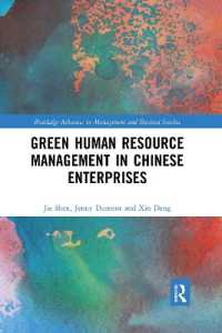 Green Human Resource Management in Chinese Enterprises (Routledge Advances in Management and Business Studies)