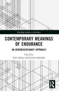 Contemporary Meanings of Endurance : An Interdisciplinary Approach (Routledge Studies in Resilience)