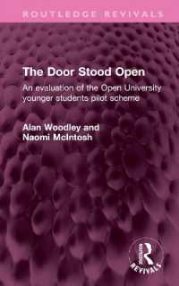 The Door Stood Open : An evaluation of the Open University younger students pilot scheme (Routledge Revivals)