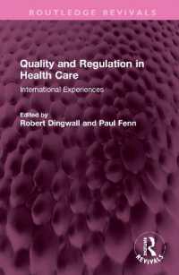 Quality and Regulation in Health Care : International Experiences (Routledge Revivals)