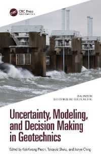 土木地質学における不確実性、モデリング、意思決定<br>Uncertainty, Modeling, and Decision Making in Geotechnics (Challenges in Geotechnical and Rock Engineering)