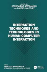 Interaction Techniques and Technologies in Human-Computer Interaction