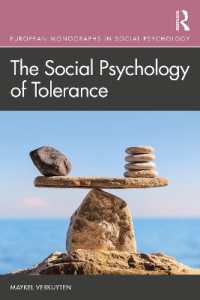 寛容の社会心理学<br>The Social Psychology of Tolerance (European Monographs in Social Psychology)