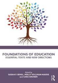 教育の基礎：読本（第２版）<br>Foundations of Education : Essential Texts and New Directions （2ND）