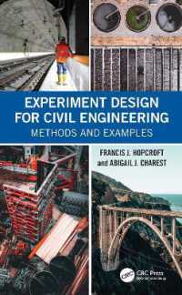 土木工学のための実験計画（テキスト）<br>Experiment Design for Civil Engineering : Methods and Examples