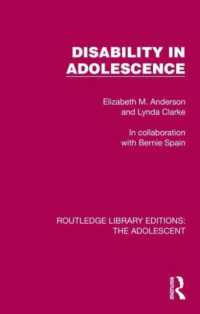 Disability in Adolescence (Routledge Library Editions: the Adolescent)
