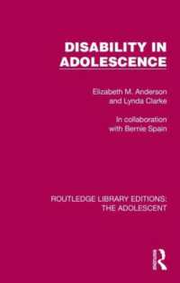 Disability in Adolescence (Routledge Library Editions: The Adolescent)