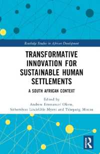 Transformative Innovation for Sustainable Human Settlements : A South African Context (Routledge Studies in African Development)