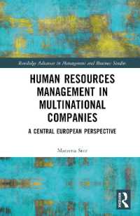 Human Resources Management in Multinational Companies : A Central European Perspective (Routledge Advances in Management and Business Studies)