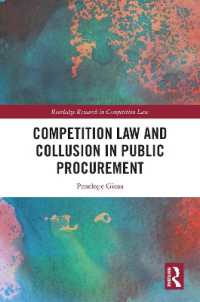 Competition Law and Collusion in Public Procurement (Routledge Research in Competition Law)