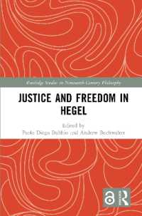 Justice and Freedom in Hegel (Routledge Studies in Nineteenth-century Philosophy)