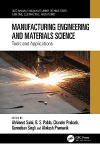 Manufacturing Engineering and Materials Science : Tools and Applications (Sustainable Manufacturing Technologies)