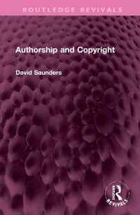 Authorship and Copyright (Routledge Revivals)
