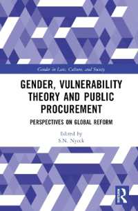 Gender, Vulnerability Theory and Public Procurement : Perspectives on Global Reform (Gender in Law, Culture, and Society)