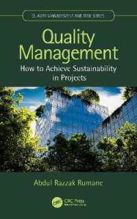 Quality Management : How to Achieve Sustainability in Projects (Quality Management and Risk Series)