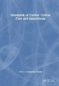 心臓クリティカルケアと麻酔ハンドブック<br>Handbook of Cardiac Critical Care and Anaesthesia