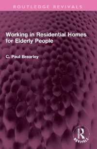 Working in Residential Homes for Elderly People (Routledge Revivals)