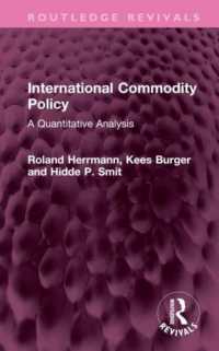 International Commodity Policy : A Quantitative Analysis (Routledge Revivals)