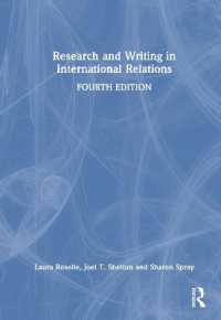国際関係論の研究および論文執筆法（第４版）<br>Research and Writing in International Relations （4TH）