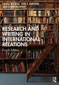 国際関係論の研究および論文執筆法（第４版）<br>Research and Writing in International Relations （4TH）