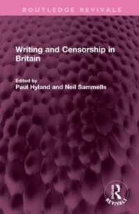 Writing and Censorship in Britain (Routledge Revivals)