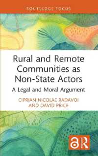 Rural and Remote Communities as Non-State Actors : A Legal and Moral Argument (Routledge Research in International Law)