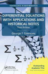 Differential Equations with Applications and Historical Notes (Textbooks in Mathematics) （3RD）