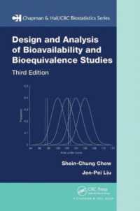 Design and Analysis of Bioavailability and Bioequivalence Studies (Chapman & Hall/crc Biostatistics Series) （3RD）