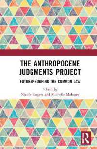 The Anthropocene Judgments Project : Futureproofing the Common Law