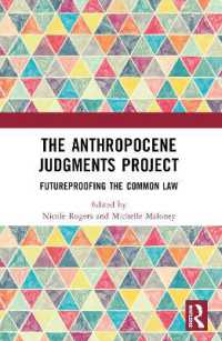 The Anthropocene Judgments Project : Futureproofing the Common Law