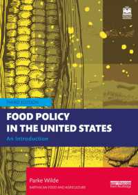 Food Policy in the United States : An Introduction (Earthscan Food and Agriculture) （3RD）