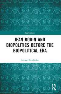 Jean Bodin and Biopolitics before the Biopolitical Era (Interventions)