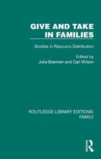Give and Take in Families : Studies in Resource Distribution (Routledge Library Editions: Family)