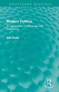 Modern Politics : An Introduction to Behaviour and Institutions (Routledge Revivals)