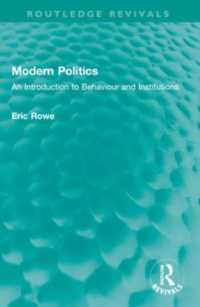 Modern Politics : An Introduction to Behaviour and Institutions (Routledge Revivals)