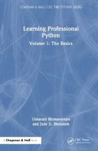 Learning Professional Python : Volume 1: the Basics (Chapman & Hall/crc the Python Series)