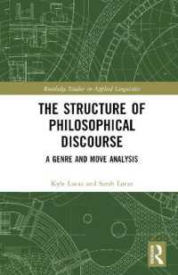 The Structure of Philosophical Discourse : A Genre and Move Analysis (Routledge Studies in Applied Linguistics)