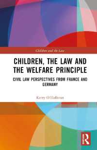 Children, the Law and the Welfare Principle : Civil Law Perspectives from France and Germany (Children and the Law)