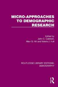 Micro-Approaches to Demographic Research (Routledge Library Editions: Demography)