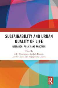 Sustainability and Urban Quality of Life : Research, Policy and Practice
