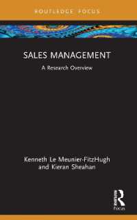 Sales Management : A Research Overview (State of the Art in Business Research)